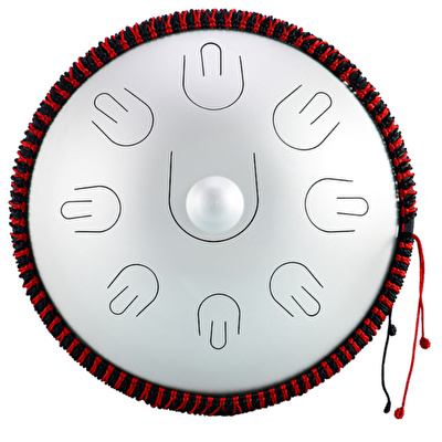 HLURU TAH9-14 SILVER - Mini Handpan Series 9 Notalı 14" Silver Taşınabilir Handpan